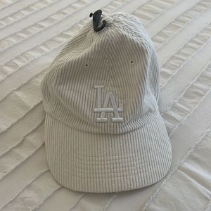’47 UO Exclusive MLB Los Angeles Dodgers Cord Baseball Hat - cream color